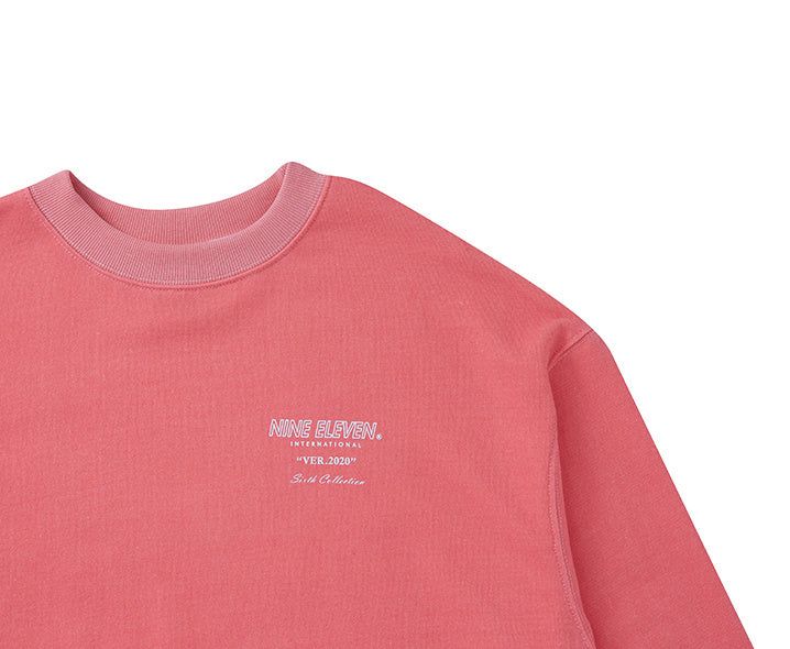 Pigment washed crewneck