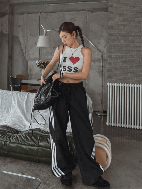 ULAN(ユレン)の「Curve Track Bridge Nylon Pants(Pants)」