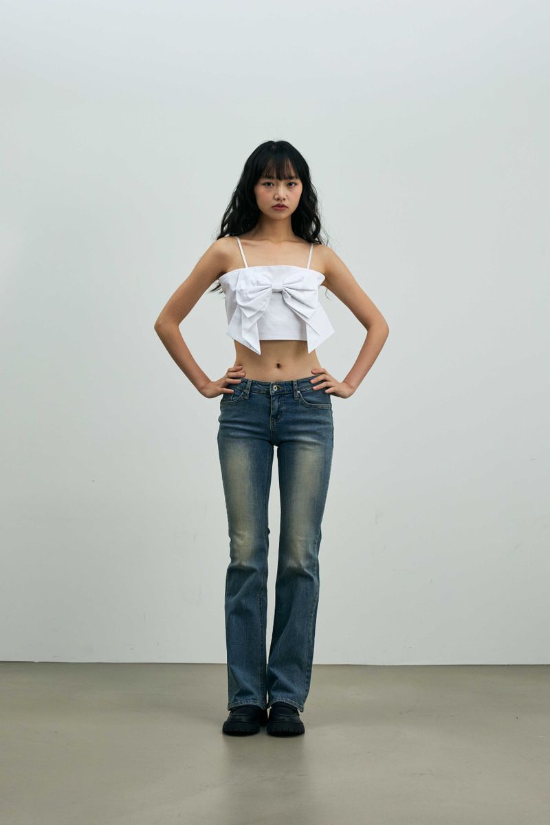 ARI RIBBON BUSTIER / WHITE