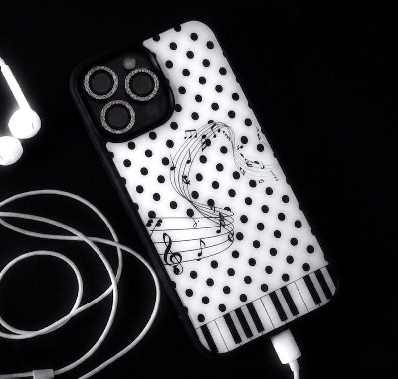 SilentPoem（サイレントポエム）の「ドットピアノメロディフォンケース（スマホグッズ/小物）」