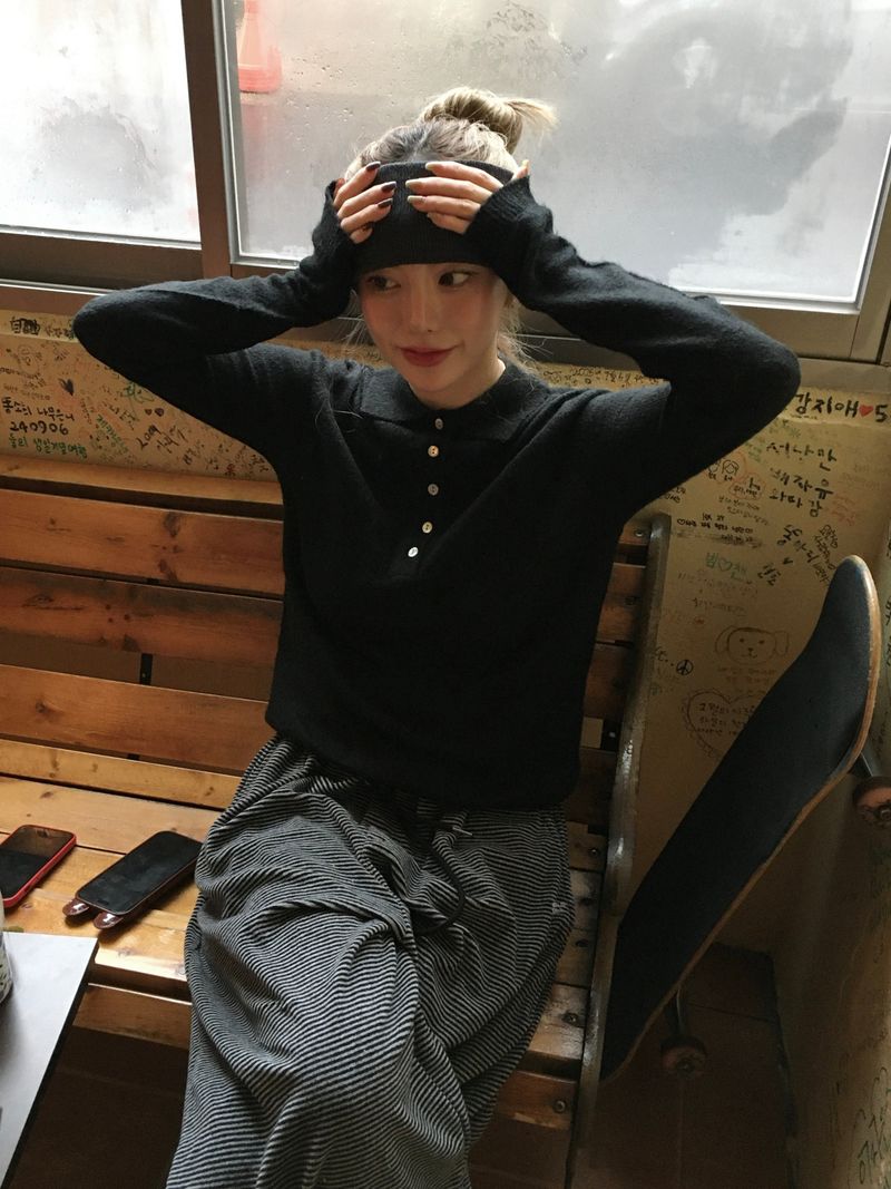 [Ritcore MADE] Striped Terry Wide Pants (3c)