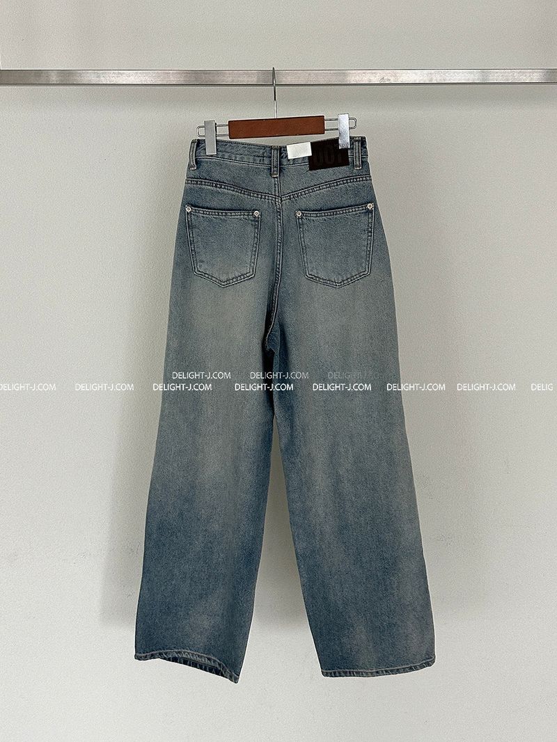 Insider pintuck wide jeans