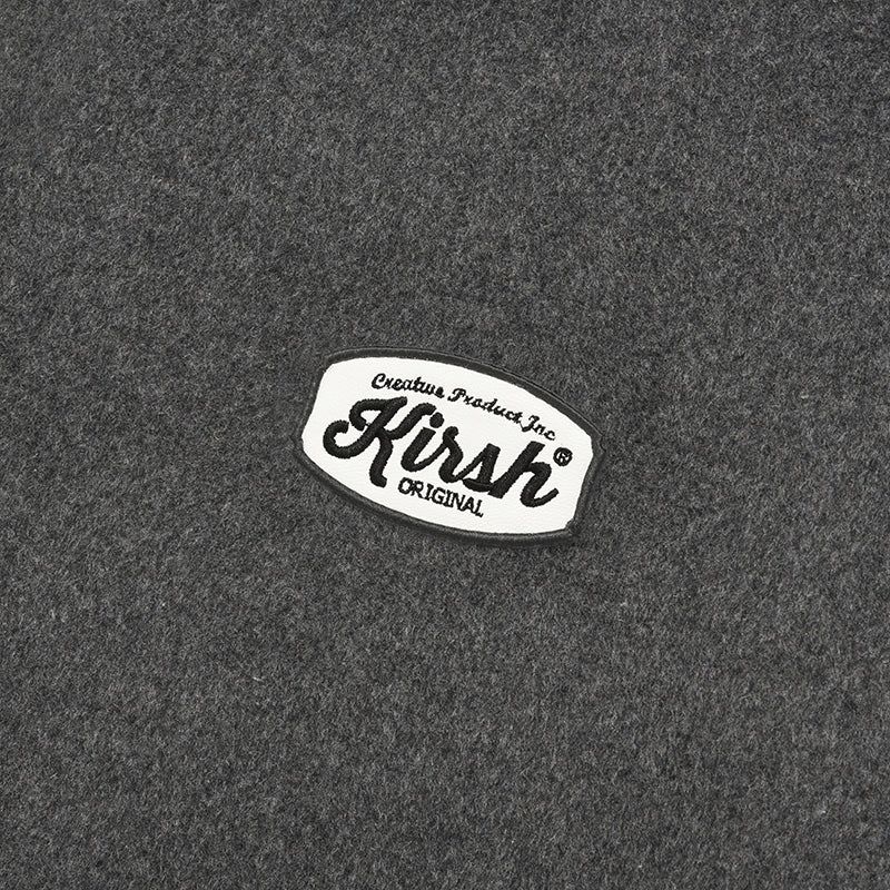 UNI RIB POINT VARSITY JACKET [MELANGE GRAY]