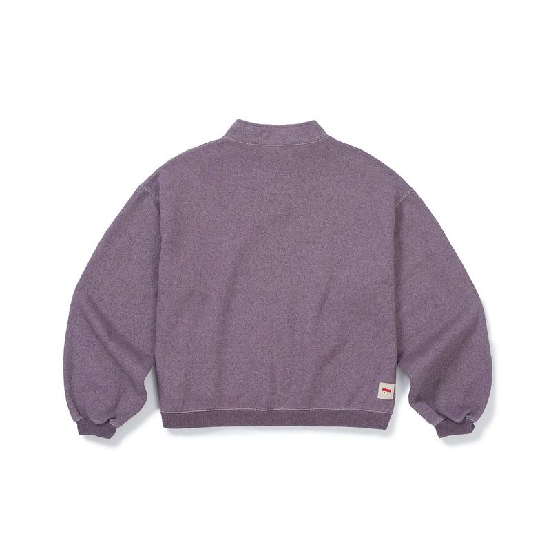 [OATSLIFE] Milk foam pullover / Plum ash
