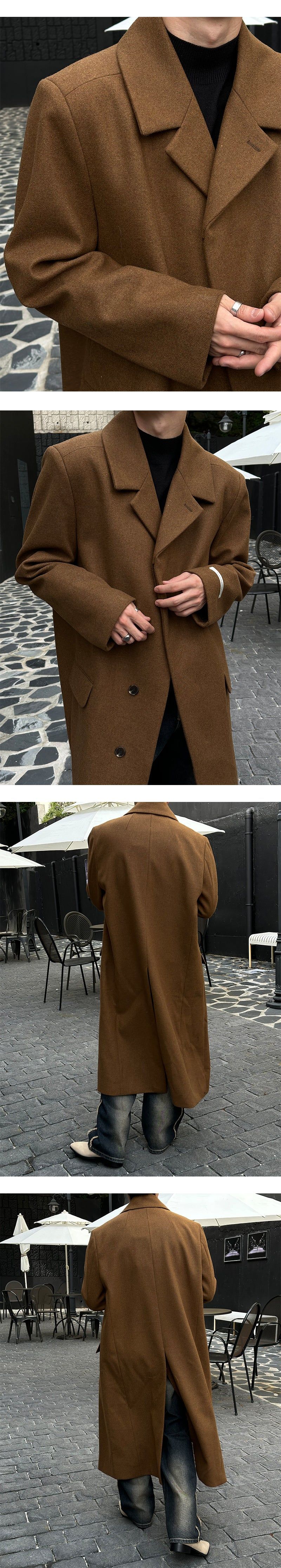  [PREMIUM] Hidden max long coat(2color)