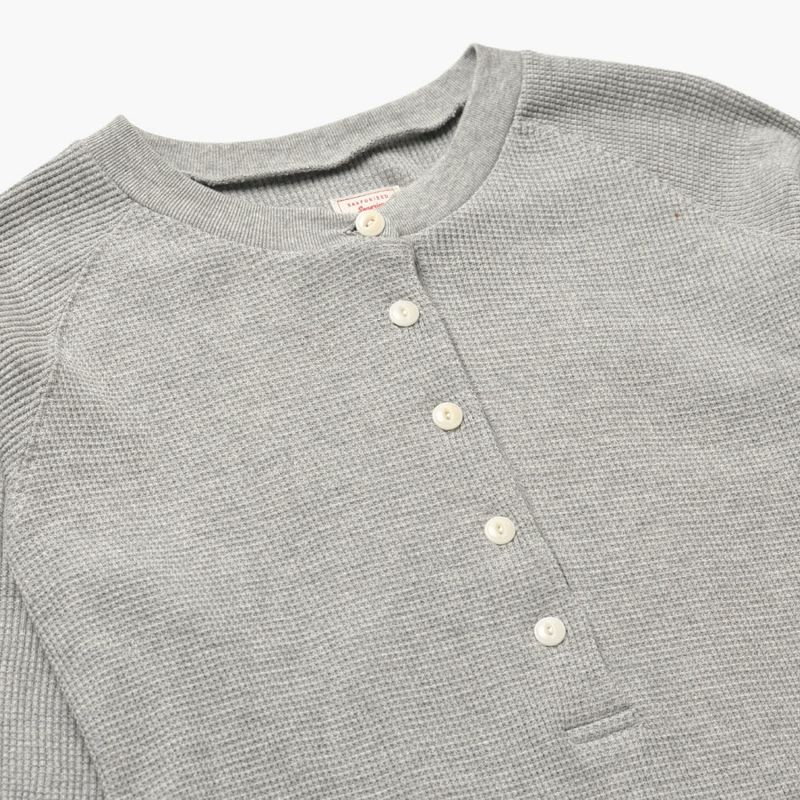 Patchwork Waffle Onepiece] Grey