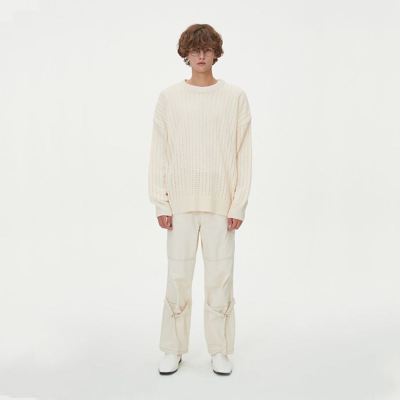 PUNCHING ROUND KNIT_IVORY