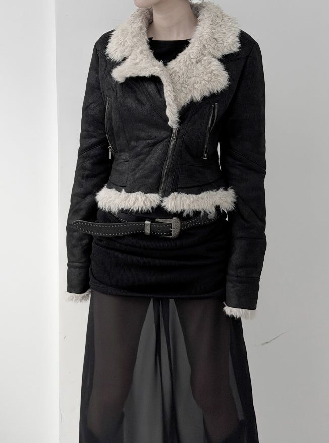 mnem（ムネム）の「Lamel Short Rider Fur Mustang（Jackets/Outerwear）」