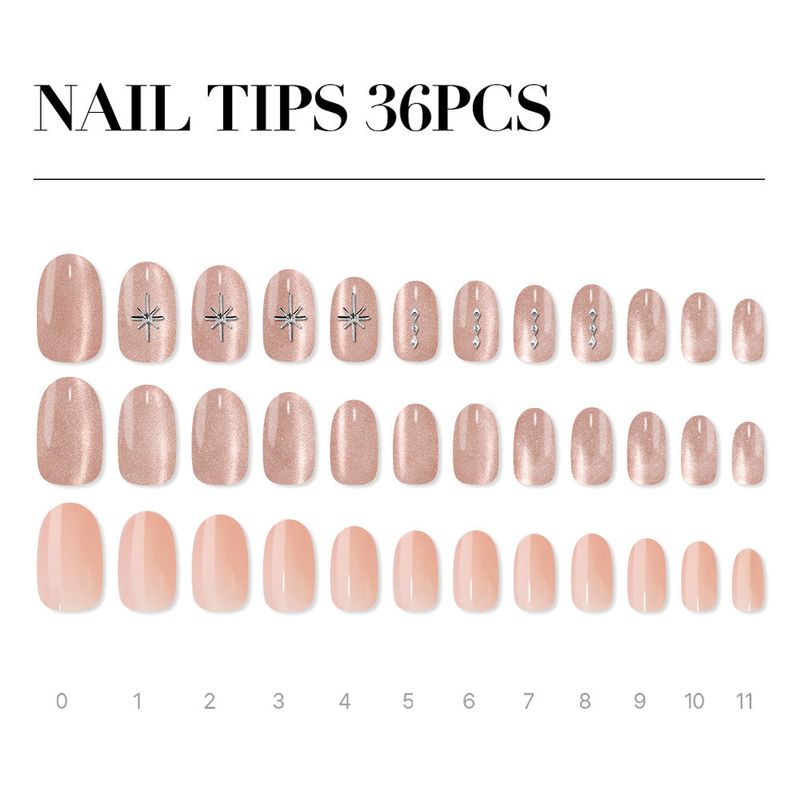 MUZMAK Reusable Glam Design Nail Tip Lavish(Oval)