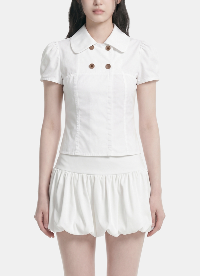 Odette Double Button Blouse
