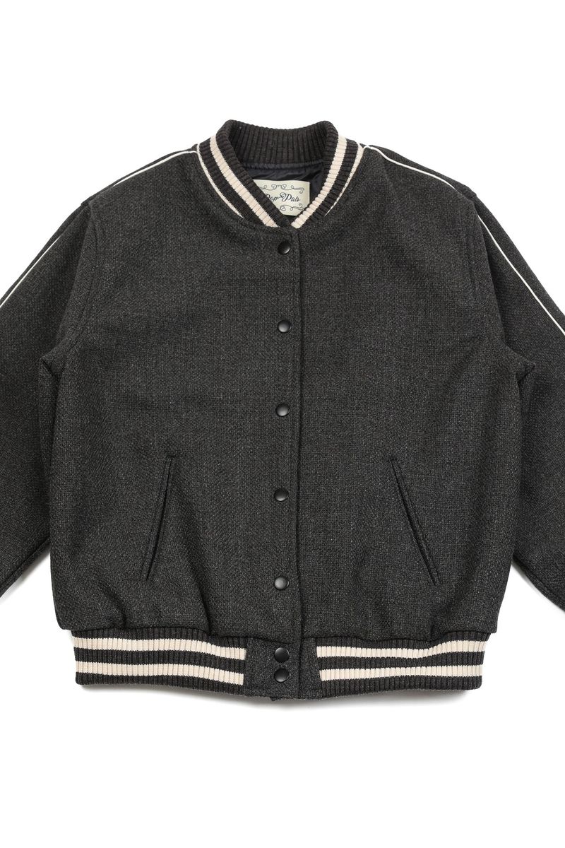 Wool Sporty Jacket [Charcoal]