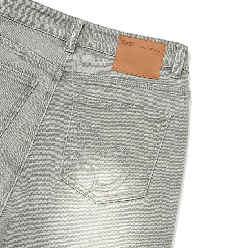 CHERRY SPAN SLIM-FIT DENIM PANTS [KHAKI]