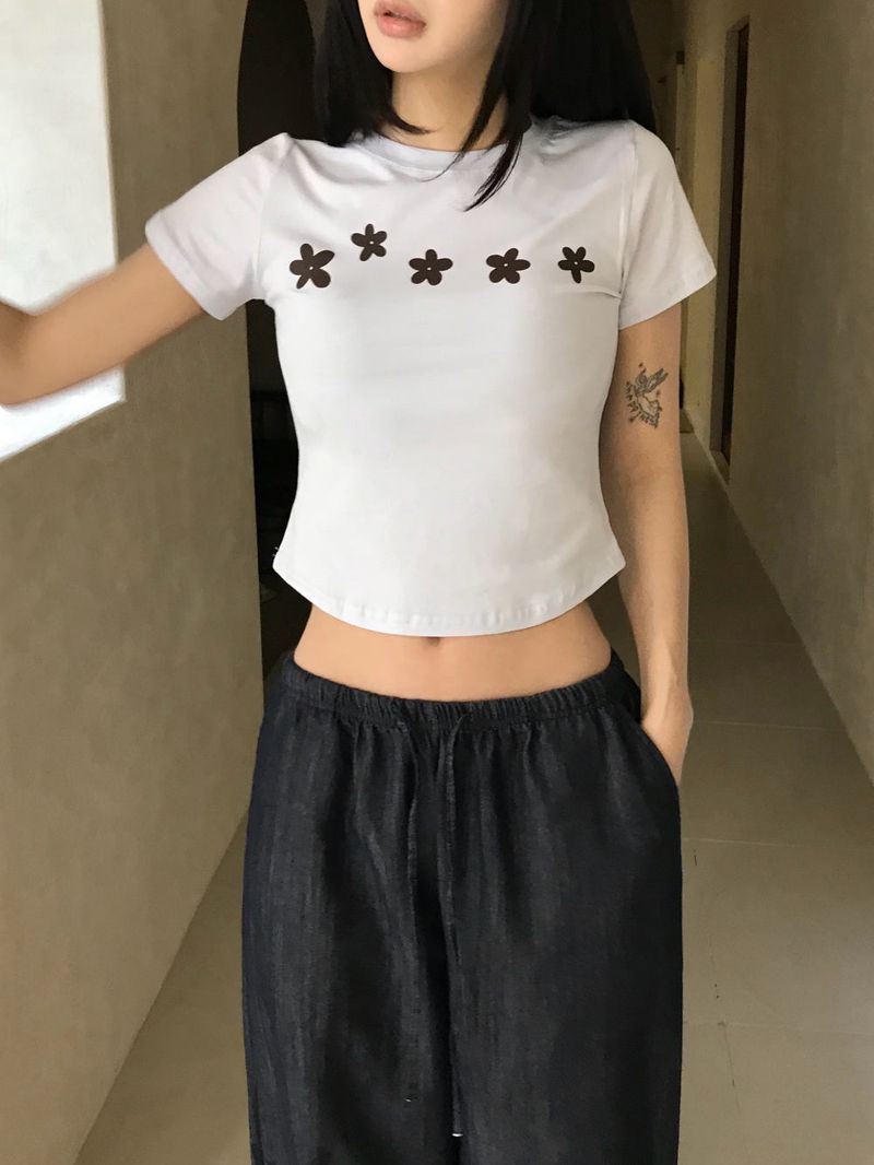 Summer Coast Non-Fade Cool Denim Wide Pants