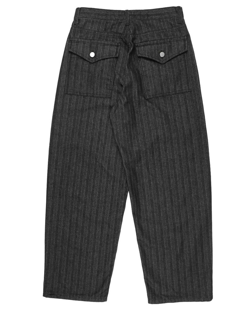  STRIPE BALLOON WIDE PANTS