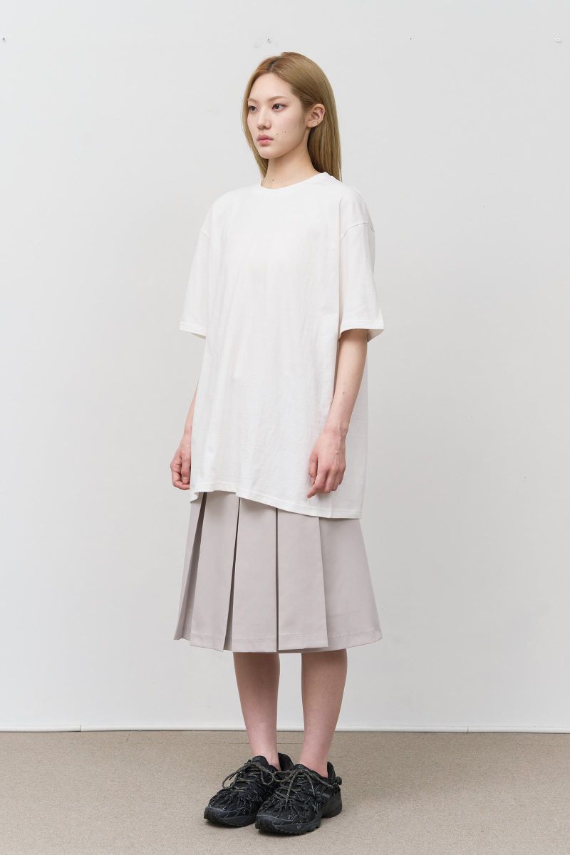(W) Age Snap Pleats Skirt