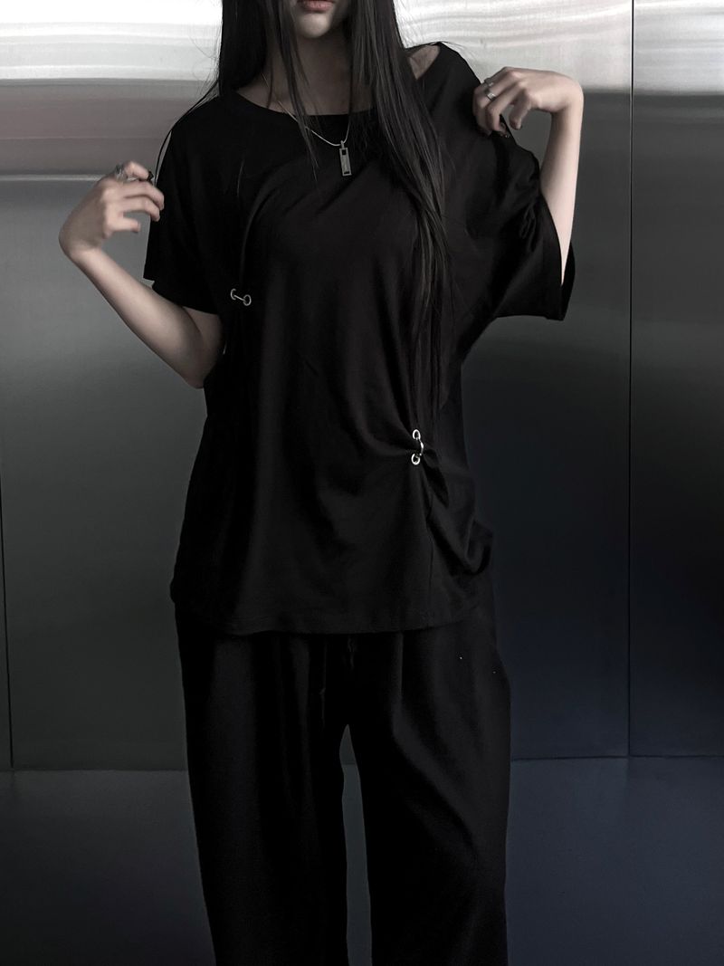 piercing ring one off short sleeve (2color)