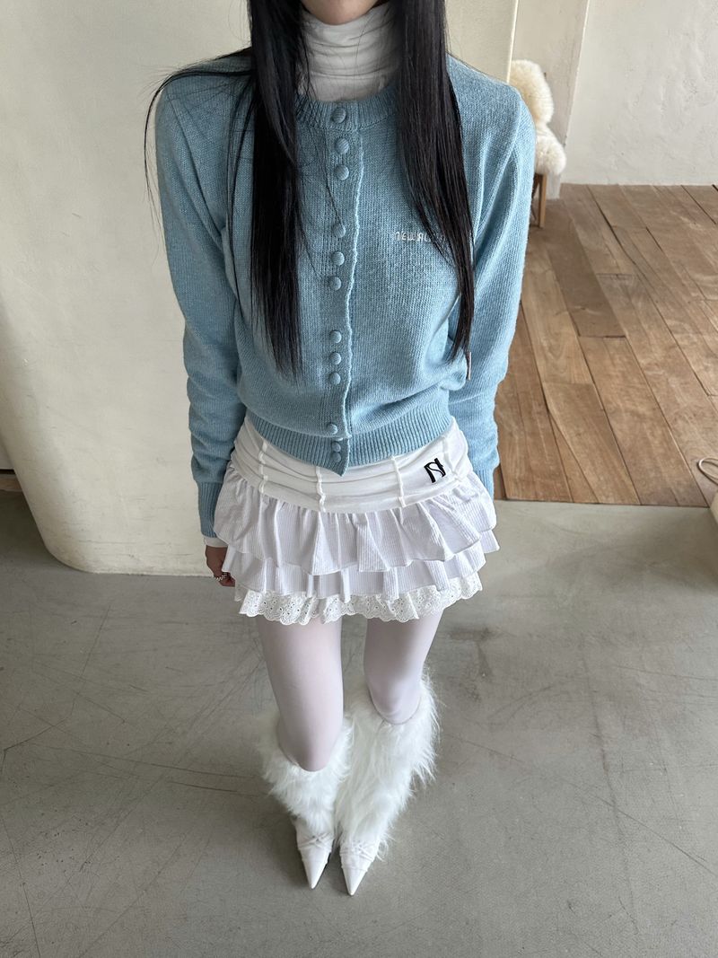 NEWALRIN Basic Cashmere Knit Cardigan