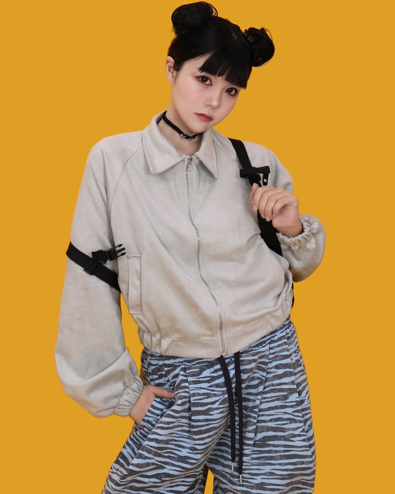 zebra banding pants - sky