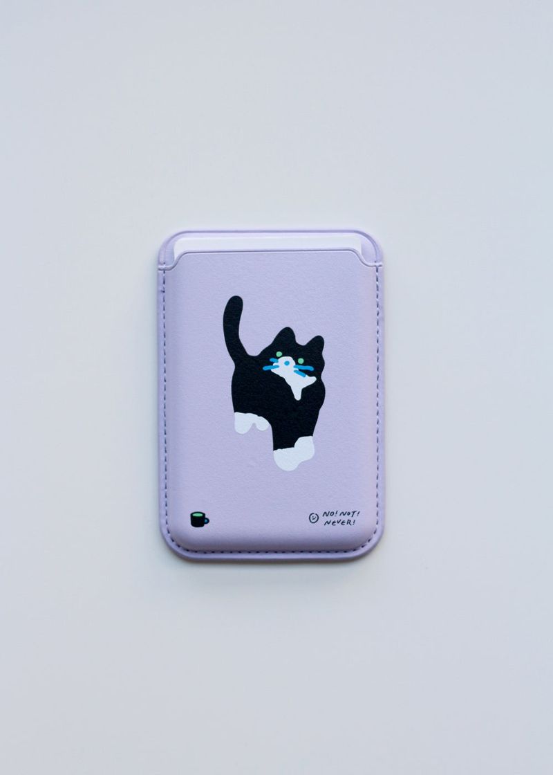 NO NOT NEVER(ノーノットネバー)の「MagSafe Card Wallet Tuxedo Cat(Smartphone Accessories)」