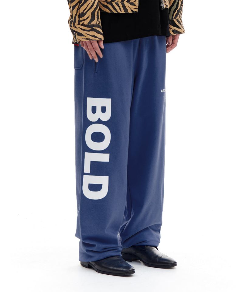 BOLD LOGO SWEAT PANTS (BLUE)