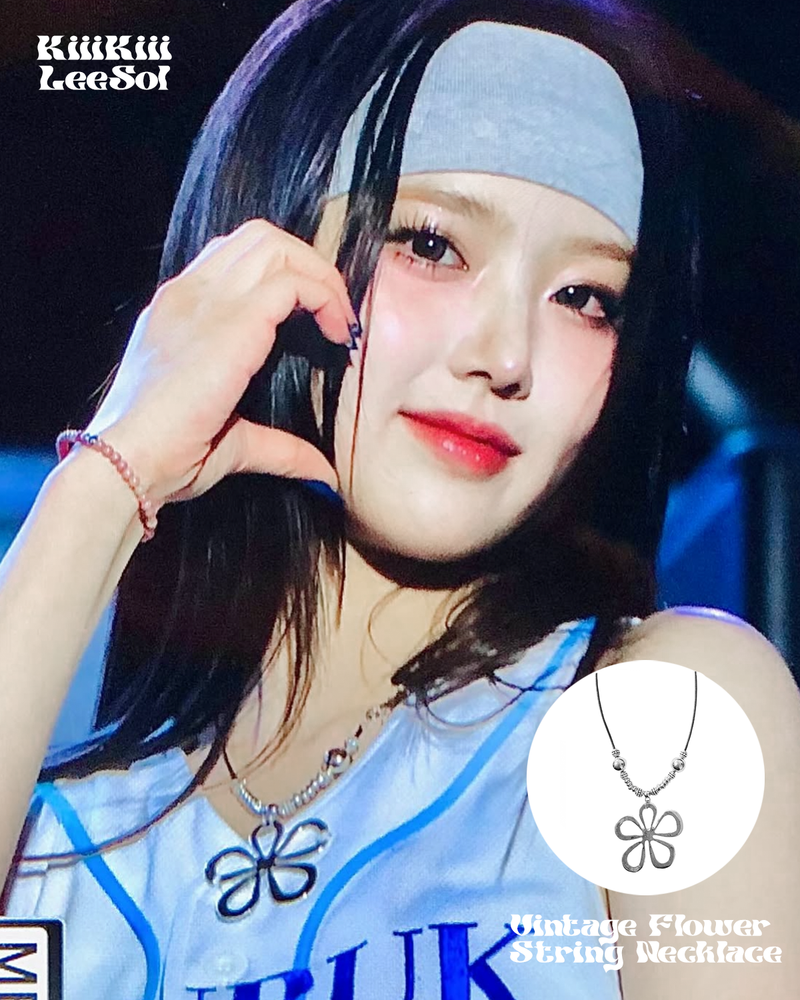 [KiiiKiii LEESOL Pick!] Vintage Flower String Necklace