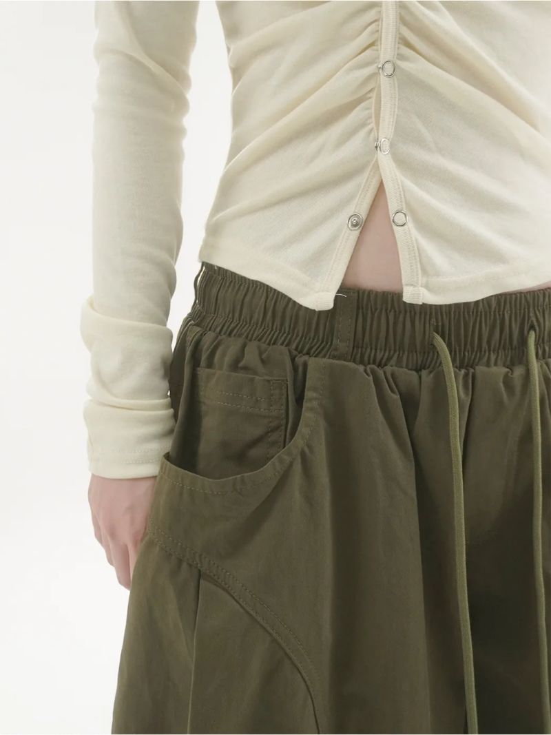 Benny cotton wide pants -4C