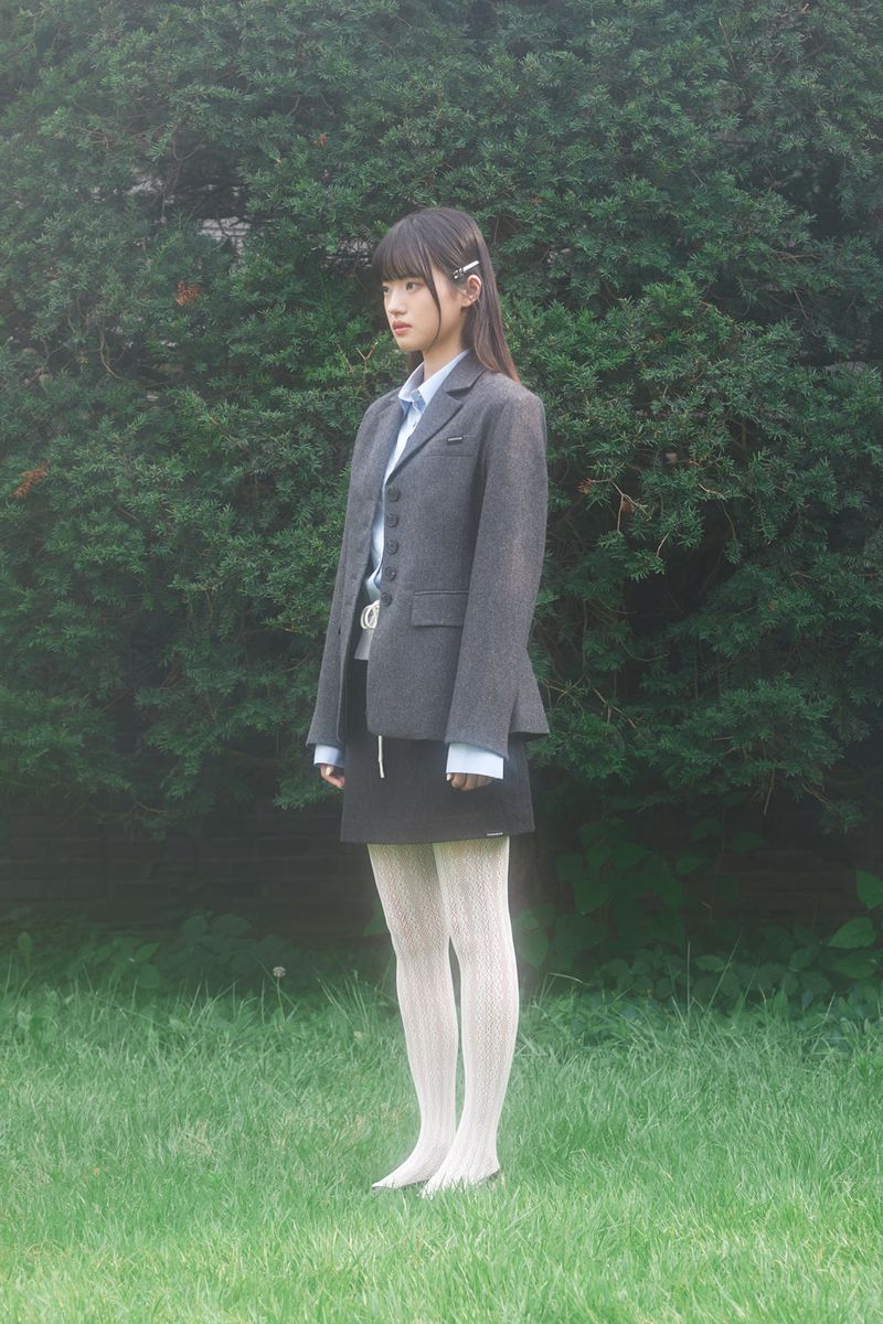 CLASSIC RIBBON JACKET (CHARCOAL)