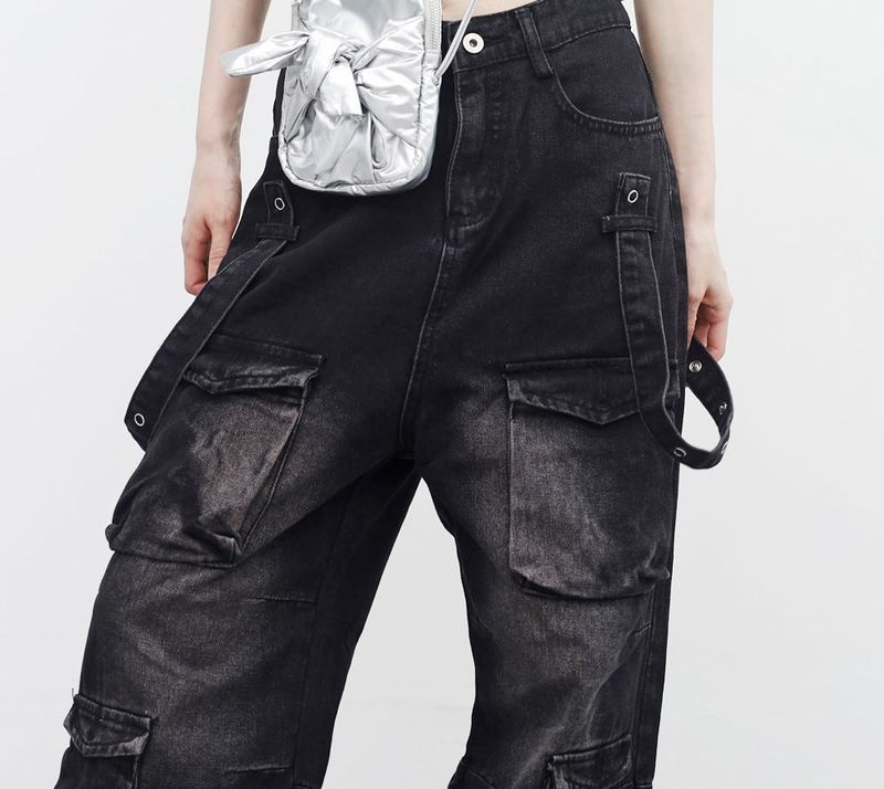 Ibian pocket strap pants
