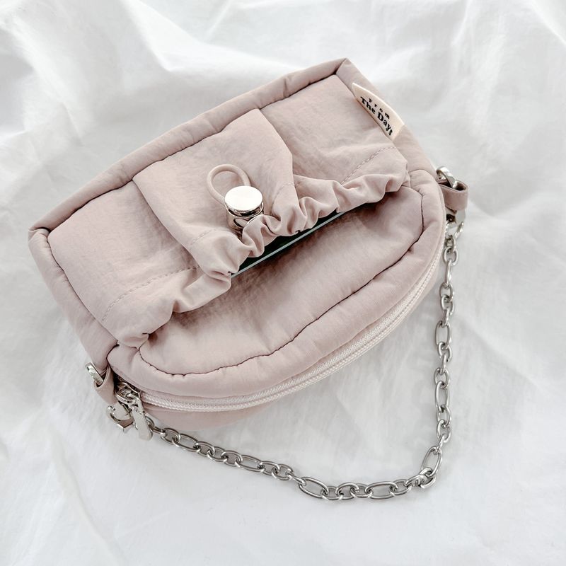 Card Wallet Mini Chain Bag-BEIGE