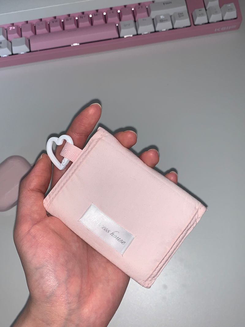 coquette ribbon card wallet