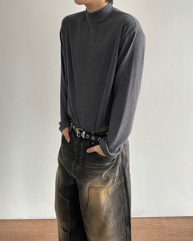 Winter mockneck knit