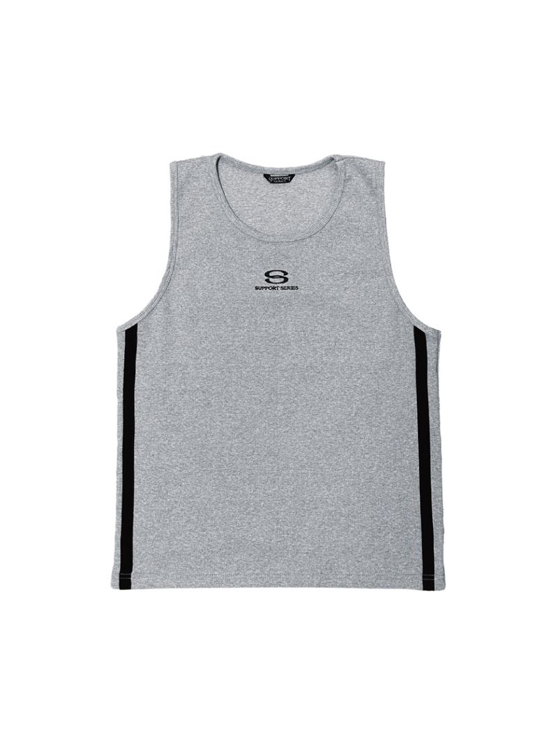 TOM'S BIRTHDAY（トムズバースデー）の「SUPPORTSERIES TRACK TANK TOP GREY（Tops）」