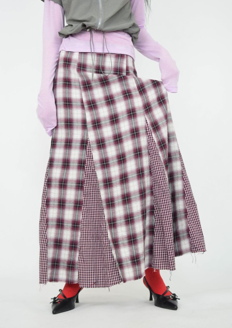 privatelookbook（プライベートルックブック）の「vintage check skirt red ver.（Skirts）」