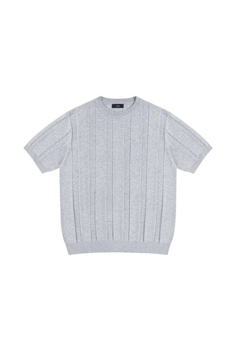 Linen Blend Knit T-Shirt