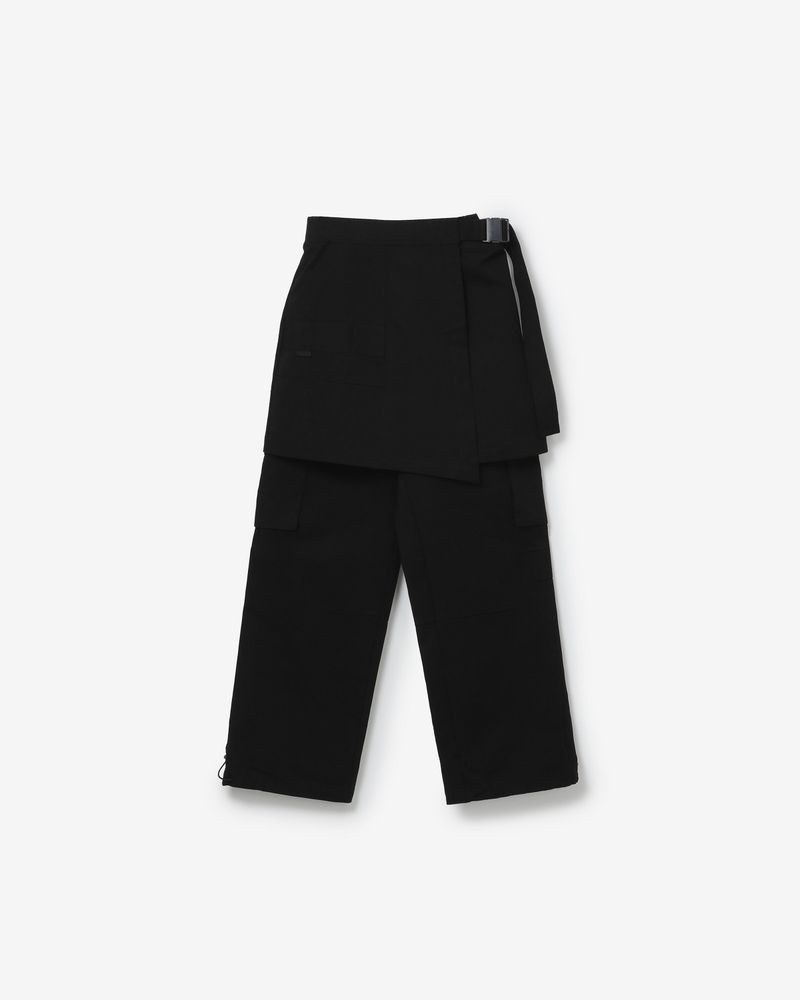 AIMOFF（アイムオフ）の「ヒップカーゴセットアップラップスカート＆パンツ [ ブラック ]（パンツ）」