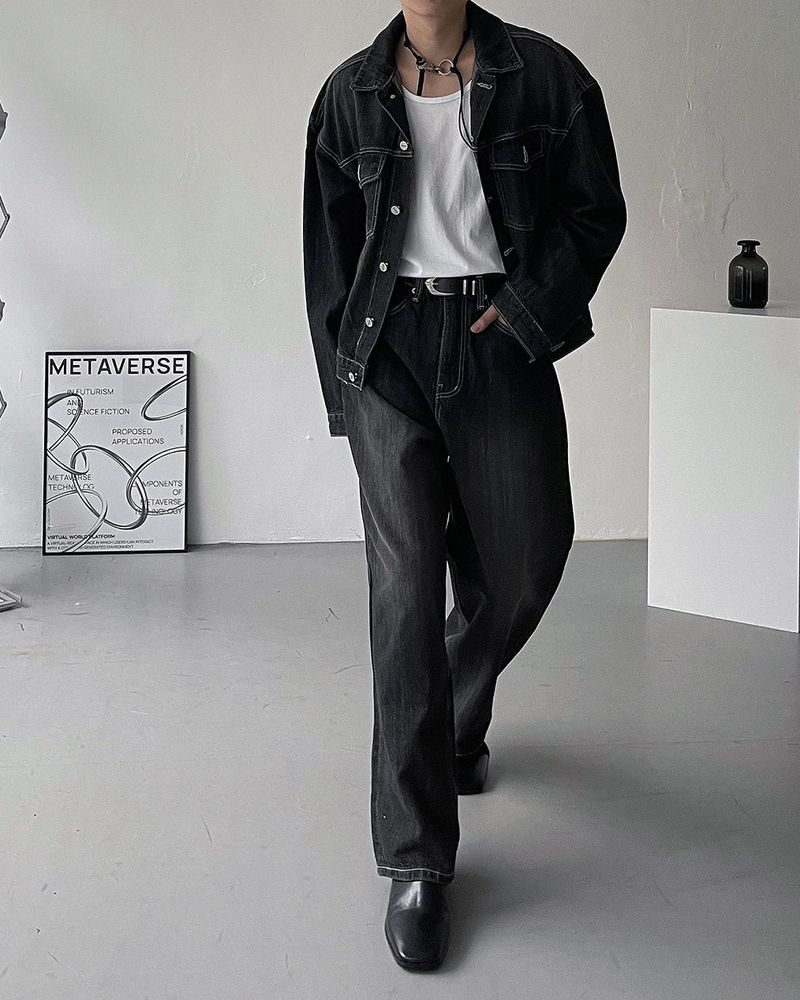 MG722 Rain Fabric Washed Jacket (2 colors)