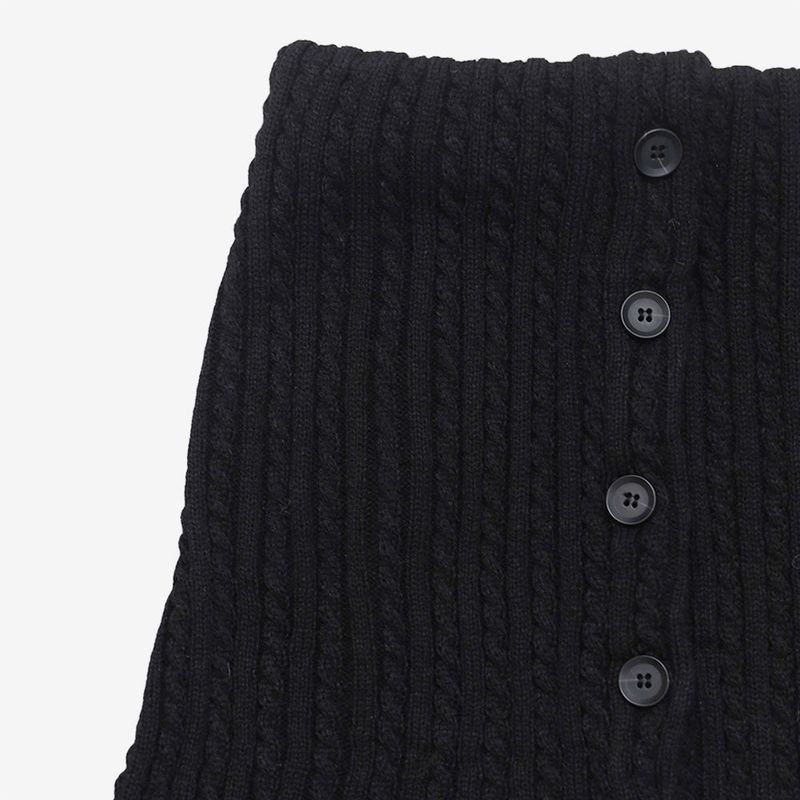 Elda Button Knit Skirt