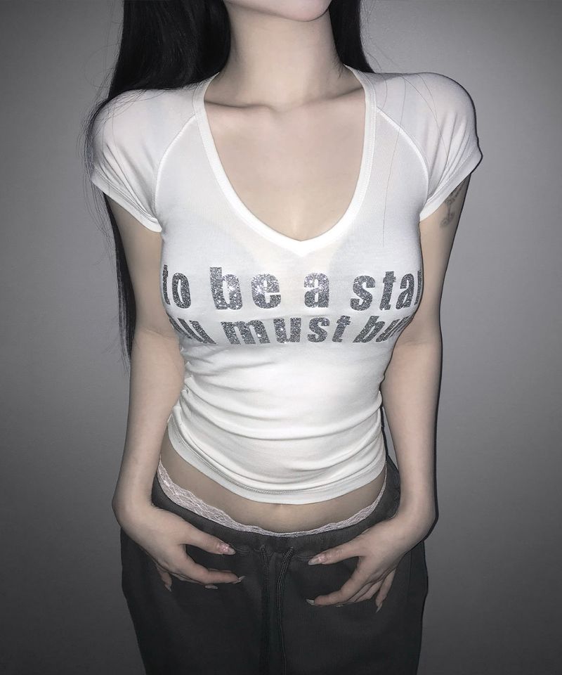 グリッタースターTシャツ(5colors)