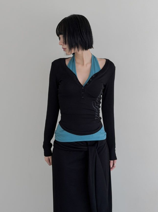 mnem（ムネム）の「Creep Lettering Slim Tee（Tops）」