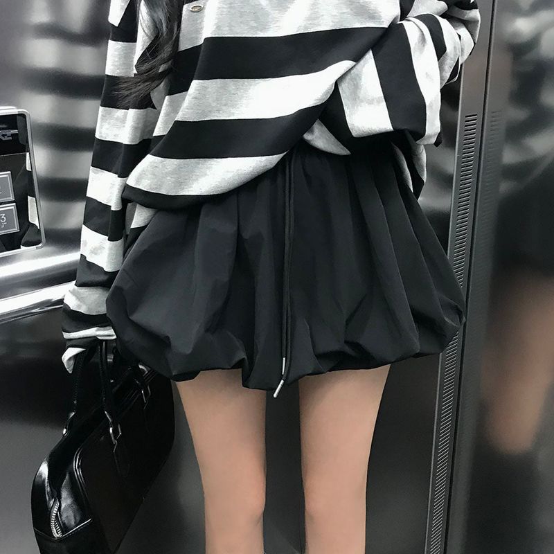 [MADE/3color] Dive, pumpkin fluffy miniskirt
