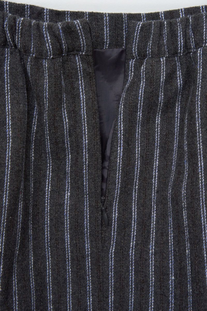 (W) Brid Striped Midi Skirt