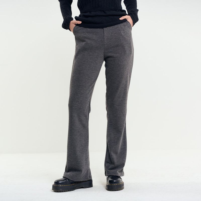 Wrap Skirt Pants Charcoal