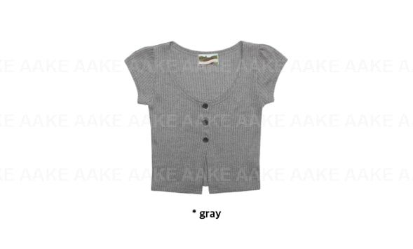 3-BUTTON PUNCHING CARDIGAN
