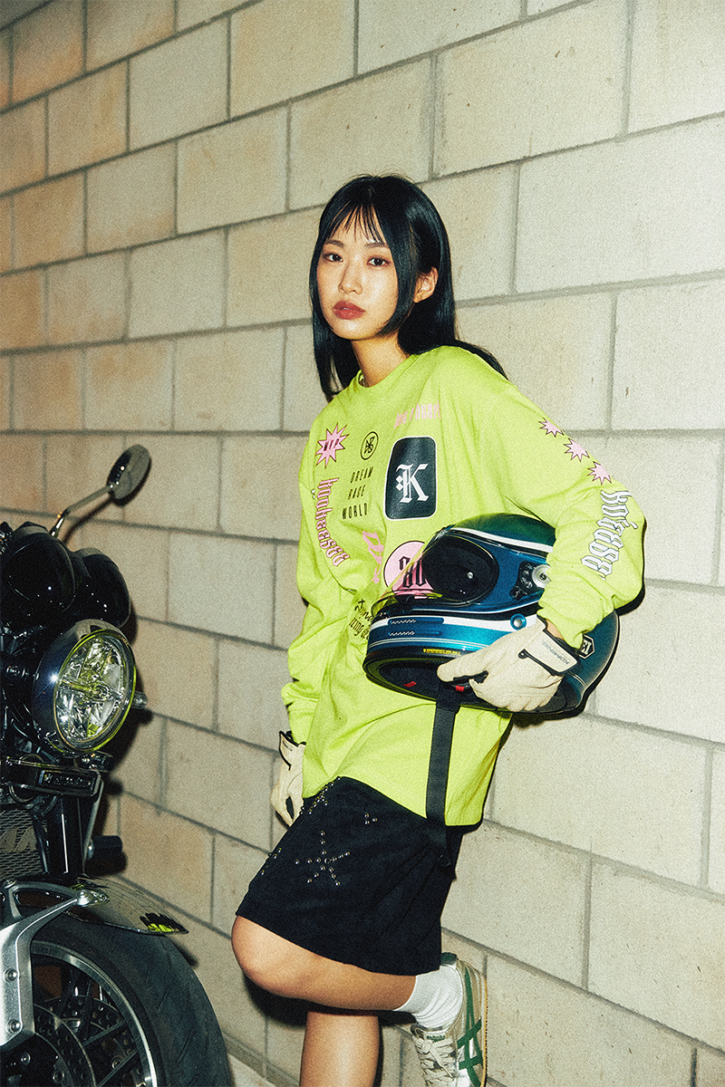 KOOKEESEE Racing tee (Neon Green)