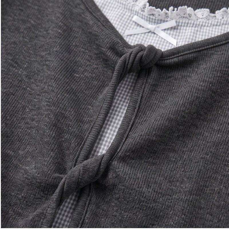 Vivi Check Layered T-shirt