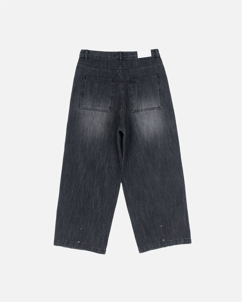 Low Snap Balloon Denim Pants (2 Colors)