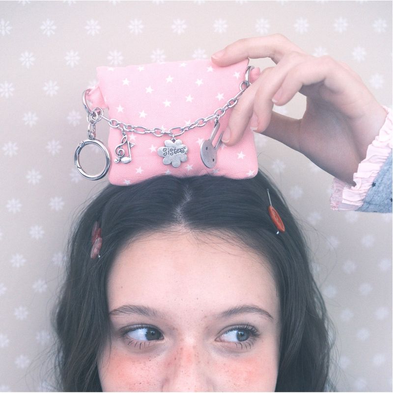 Rabbit Chain wallet_pink