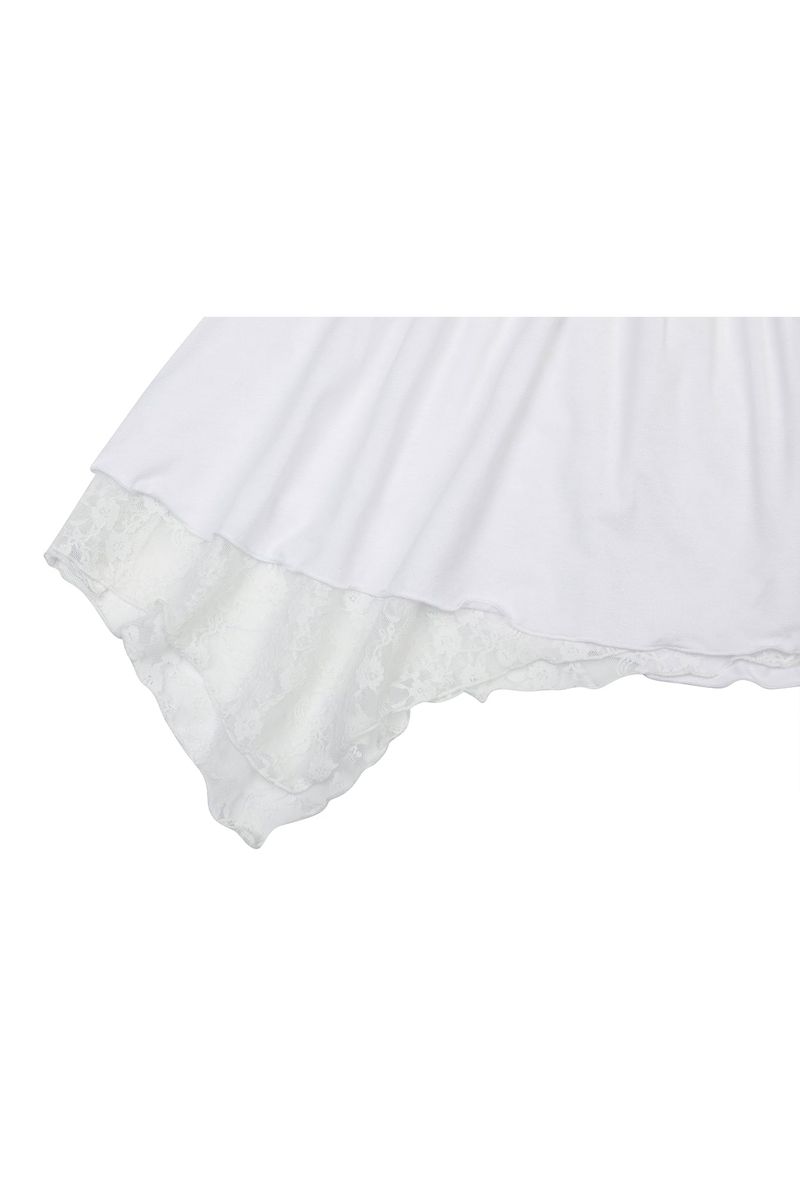 PETAL RUFFLE DRESS white