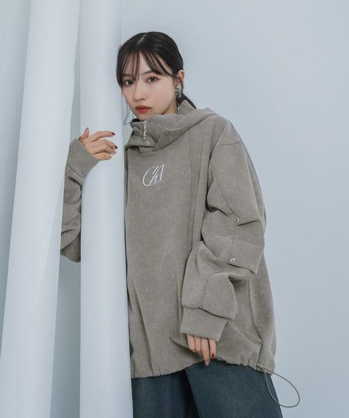 ANDGEEBEE(アンジービー)の「UNISEX ケミカルハイネックパーカー(Tops)」