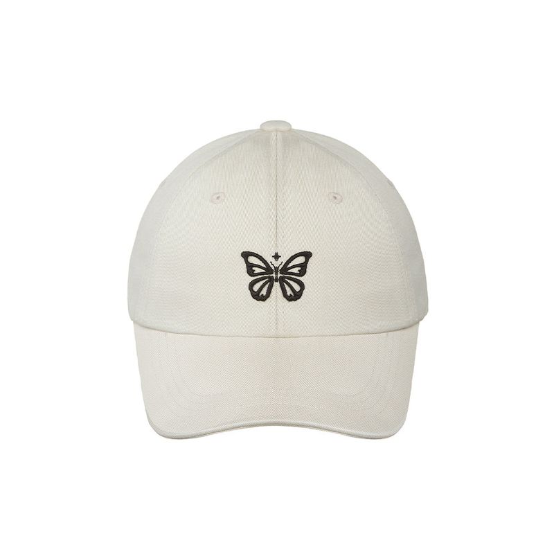 NICK&NICOLE(ニック&ニコール)の「MINI BUTTERFLY BLINK BALL CAP_LIGHT BEIGE(Hats)」